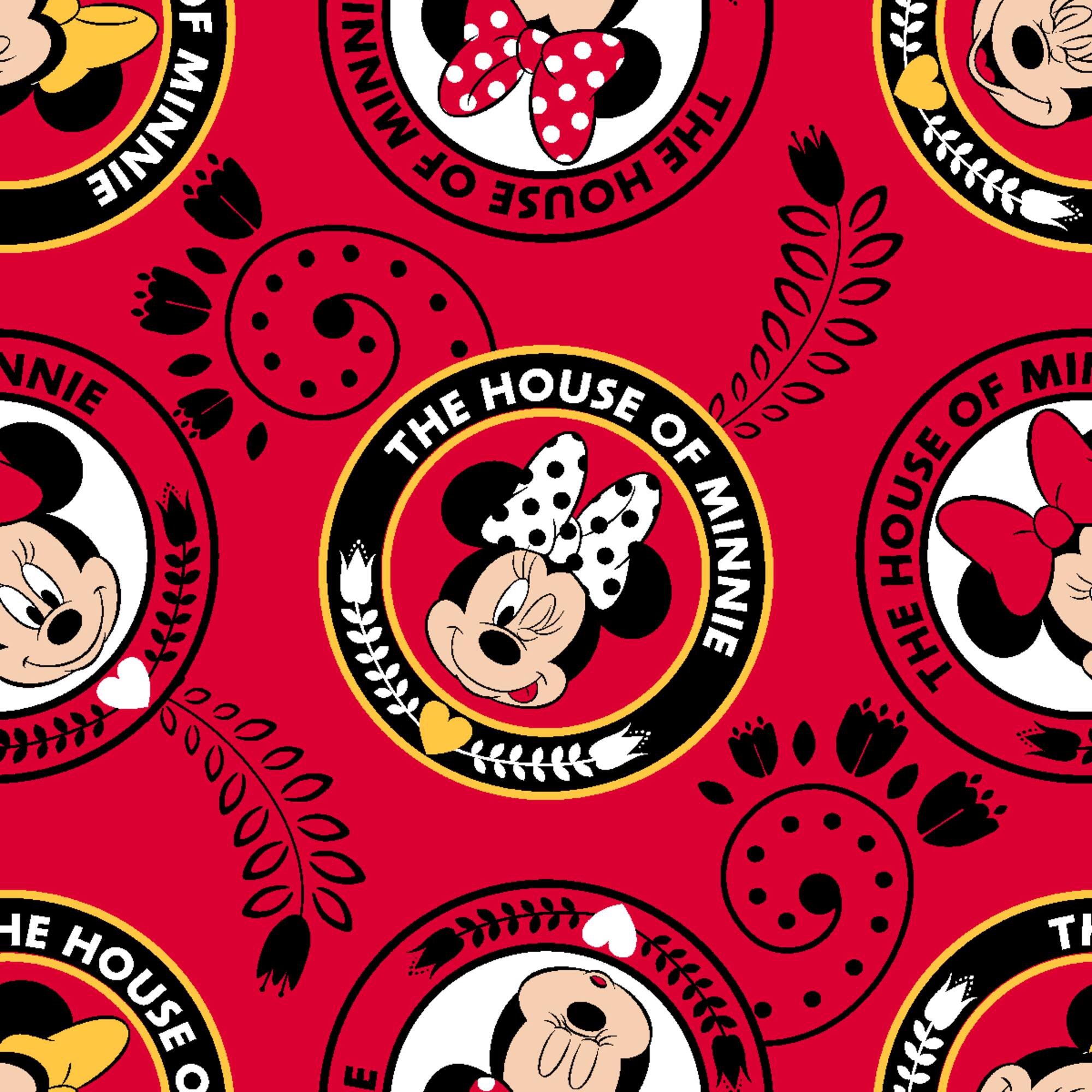 Disney House Of Minnie Fleece Fabric